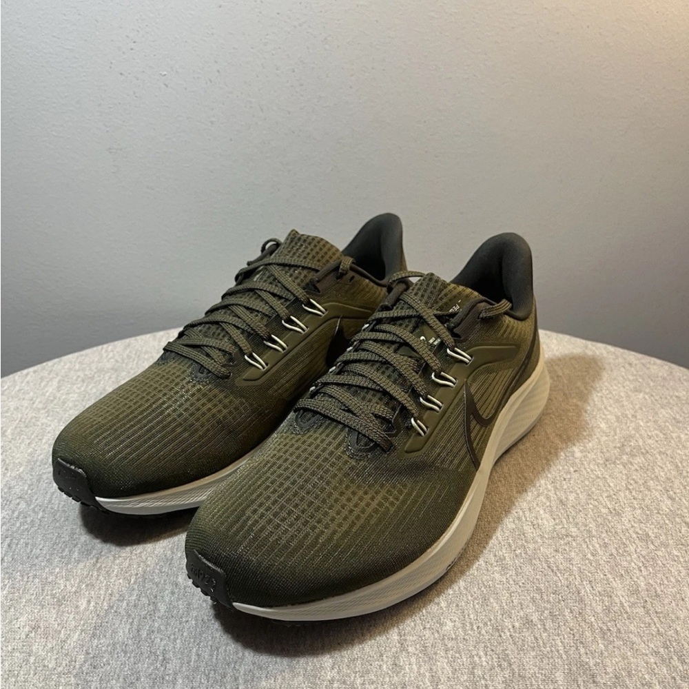 Nike Air Zoom Pegasus 39 Cargo Khaki Running Men's Shoe Size 12 DH4071-300​ - Picture 8 of 10